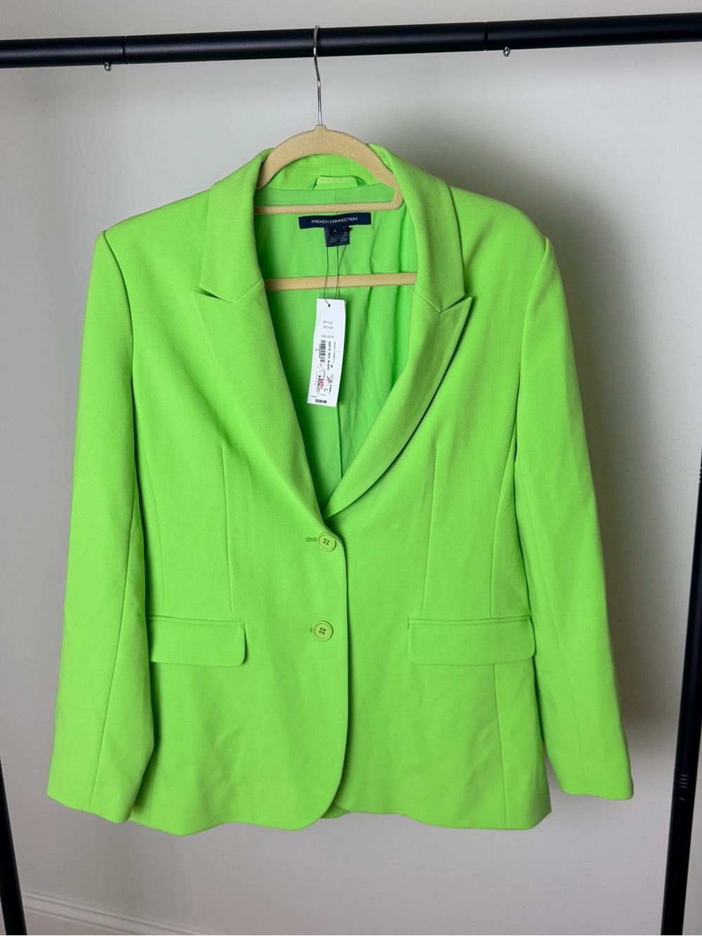 French Connection Neon Green Tailored Blazer